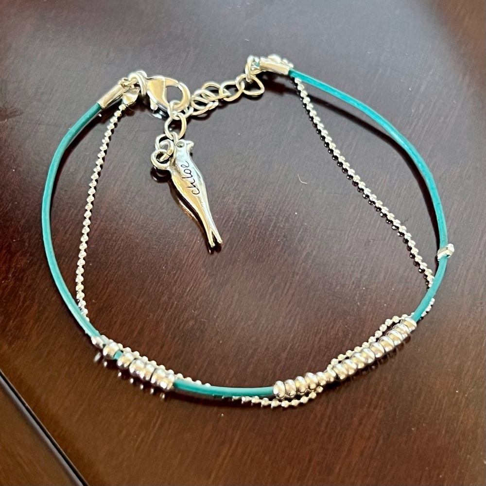 Chloe + Isabel Dainty Leather + Bead Bracelet